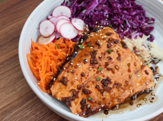 Teriyaki Salmon Bowl